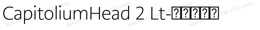 CapitoliumHead 2 Lt字体转换